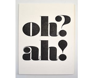 Ben Hullinger “Oh? Ah!” postcard print by Ben Hullinger