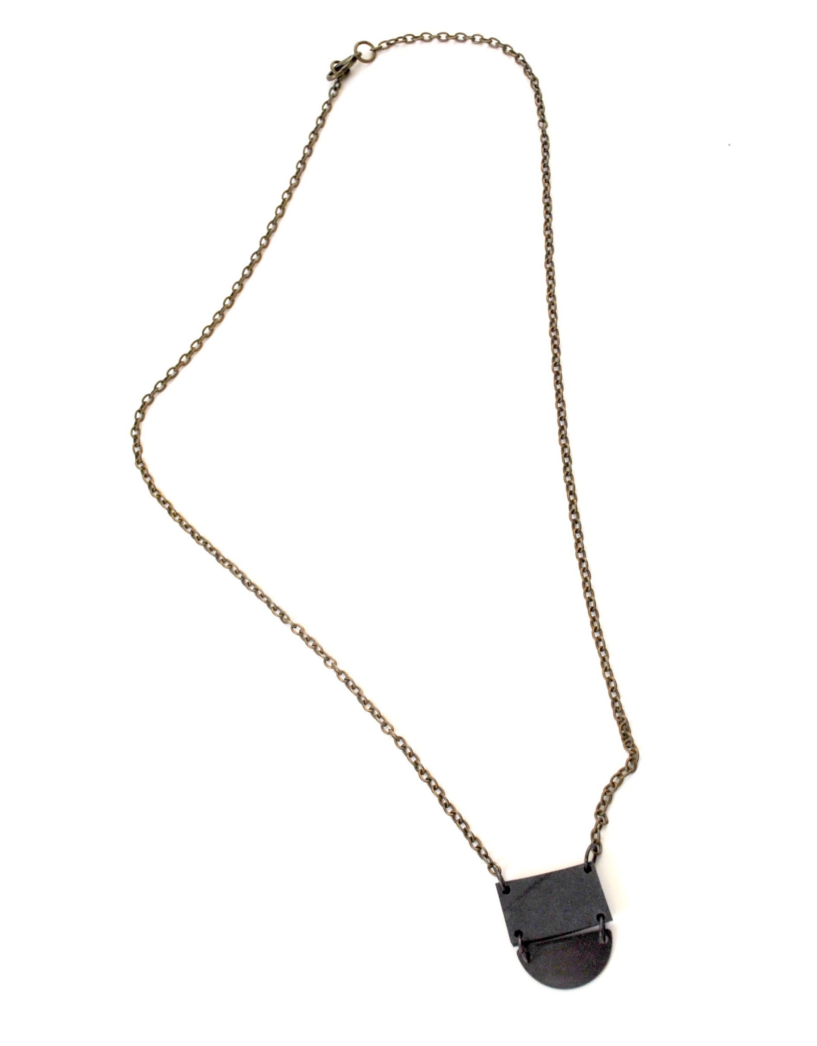True Partners in Craft Mini Half Moon Necklace by True Partners in Craft
