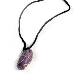 Lepidolite Necklace by Mikey Tardy