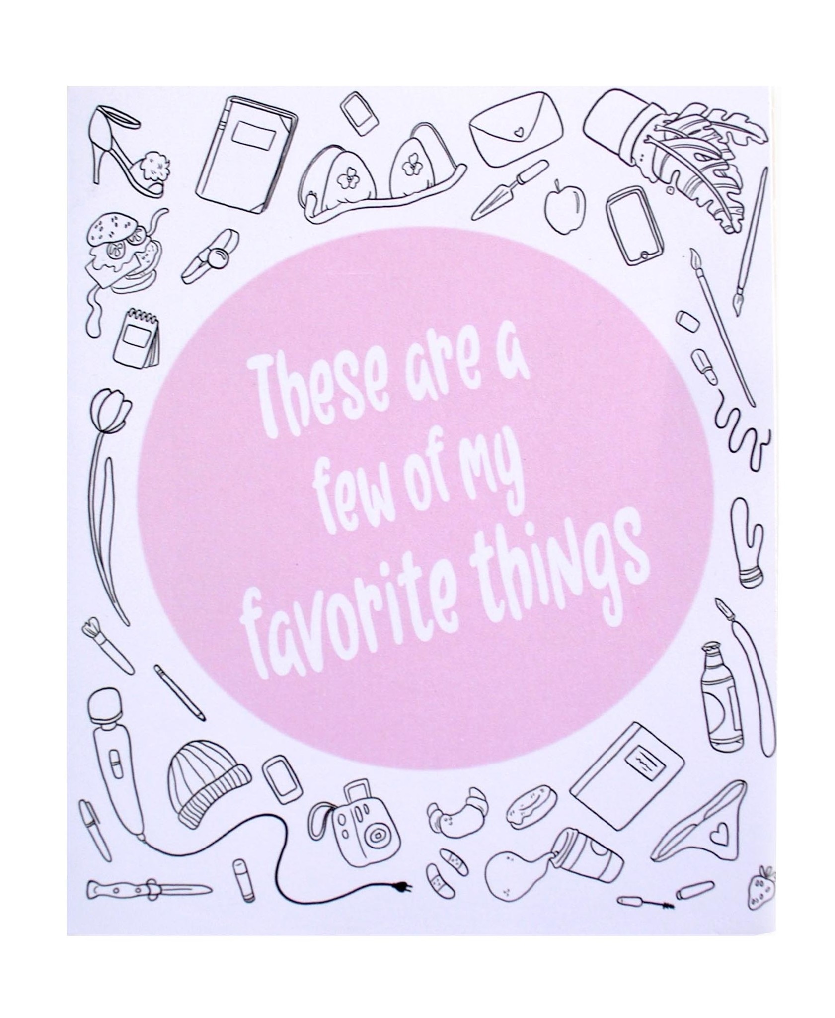 These Are A Few Of My Favorite Things. (GREETING CARD) – VERRIER