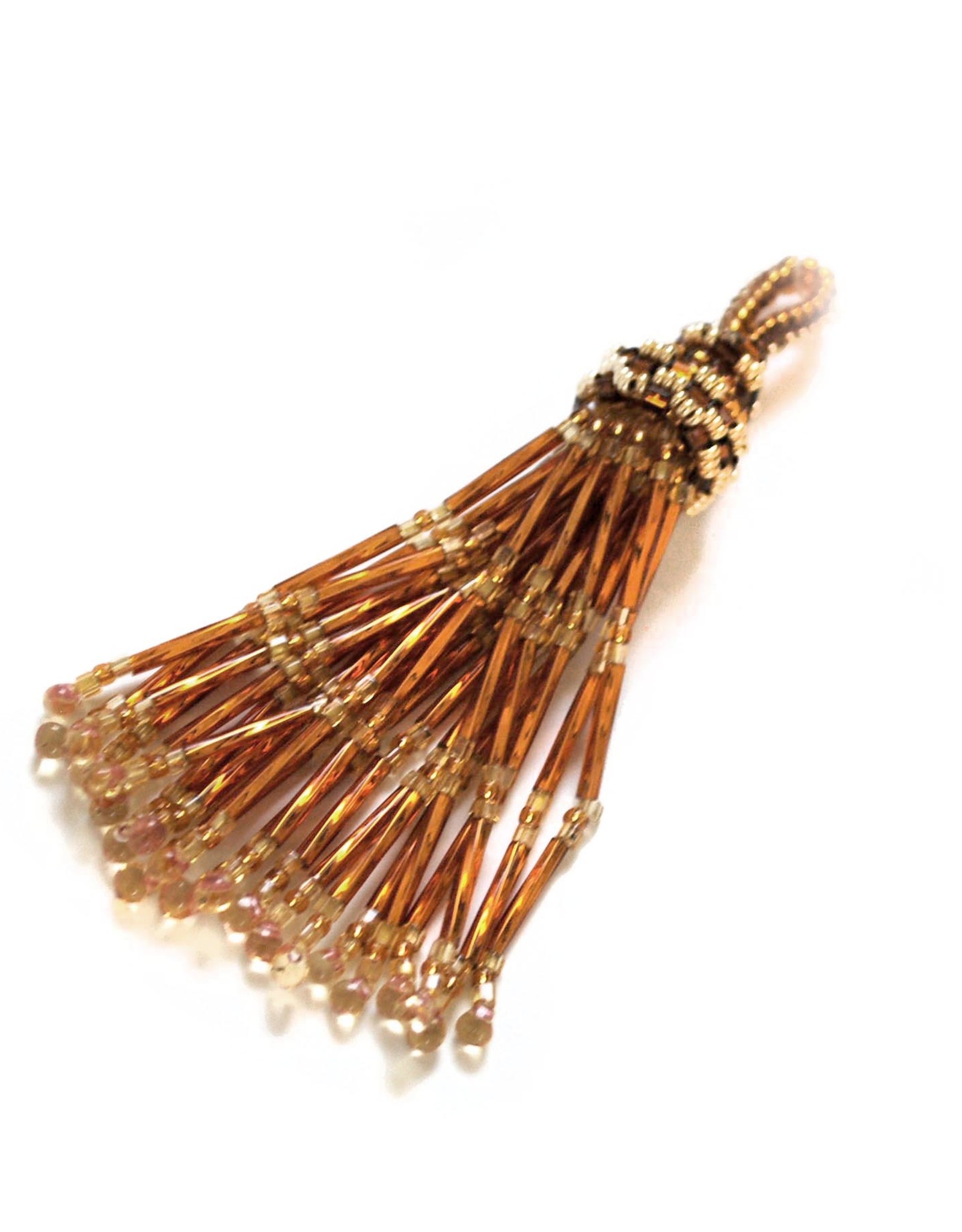 Knot Thinkers Tassle Pendant (topaz)