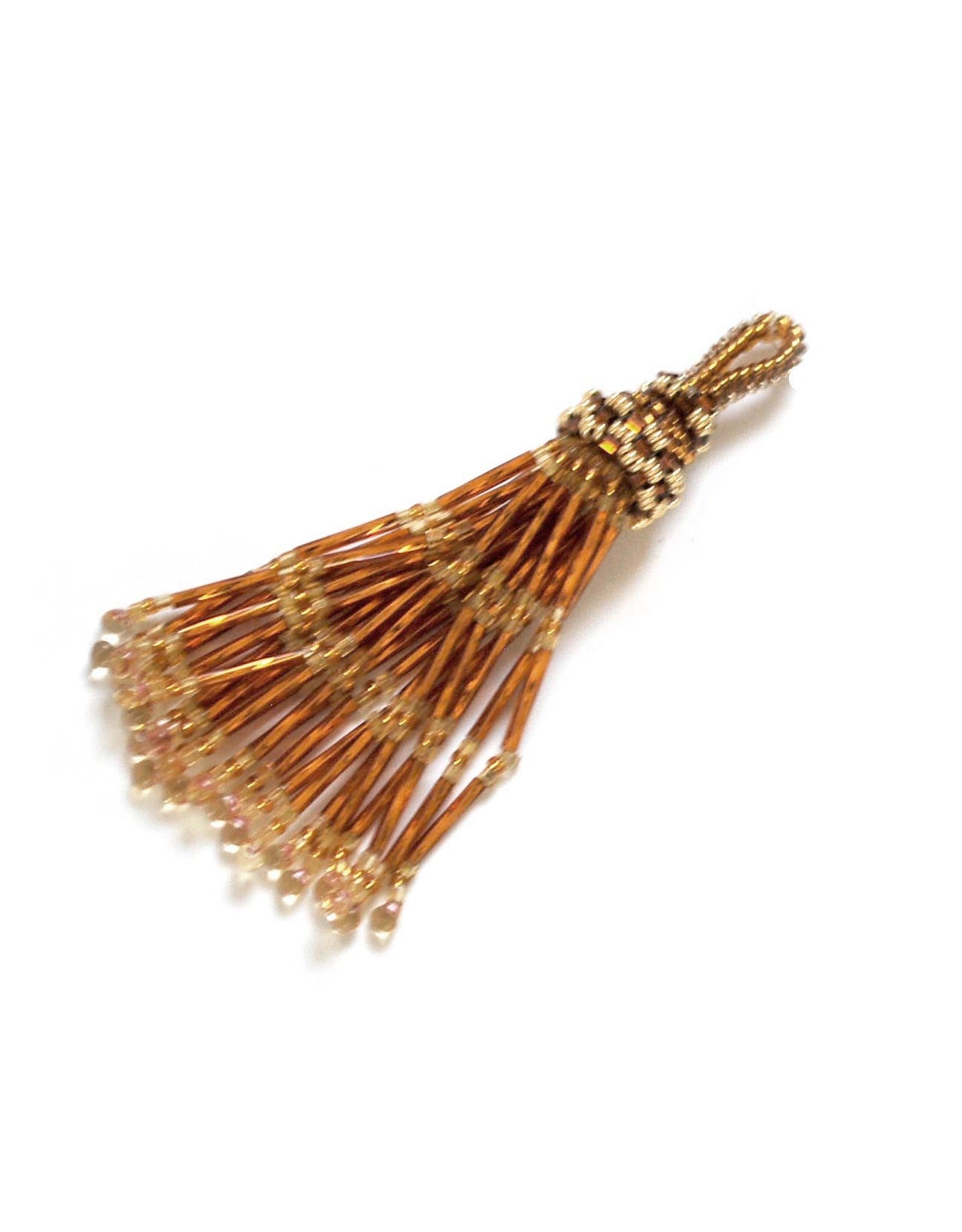 Knot Thinkers Tassle Pendant (topaz)