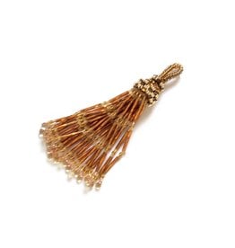 Knot Thinkers Tassle Pendant (topaz)