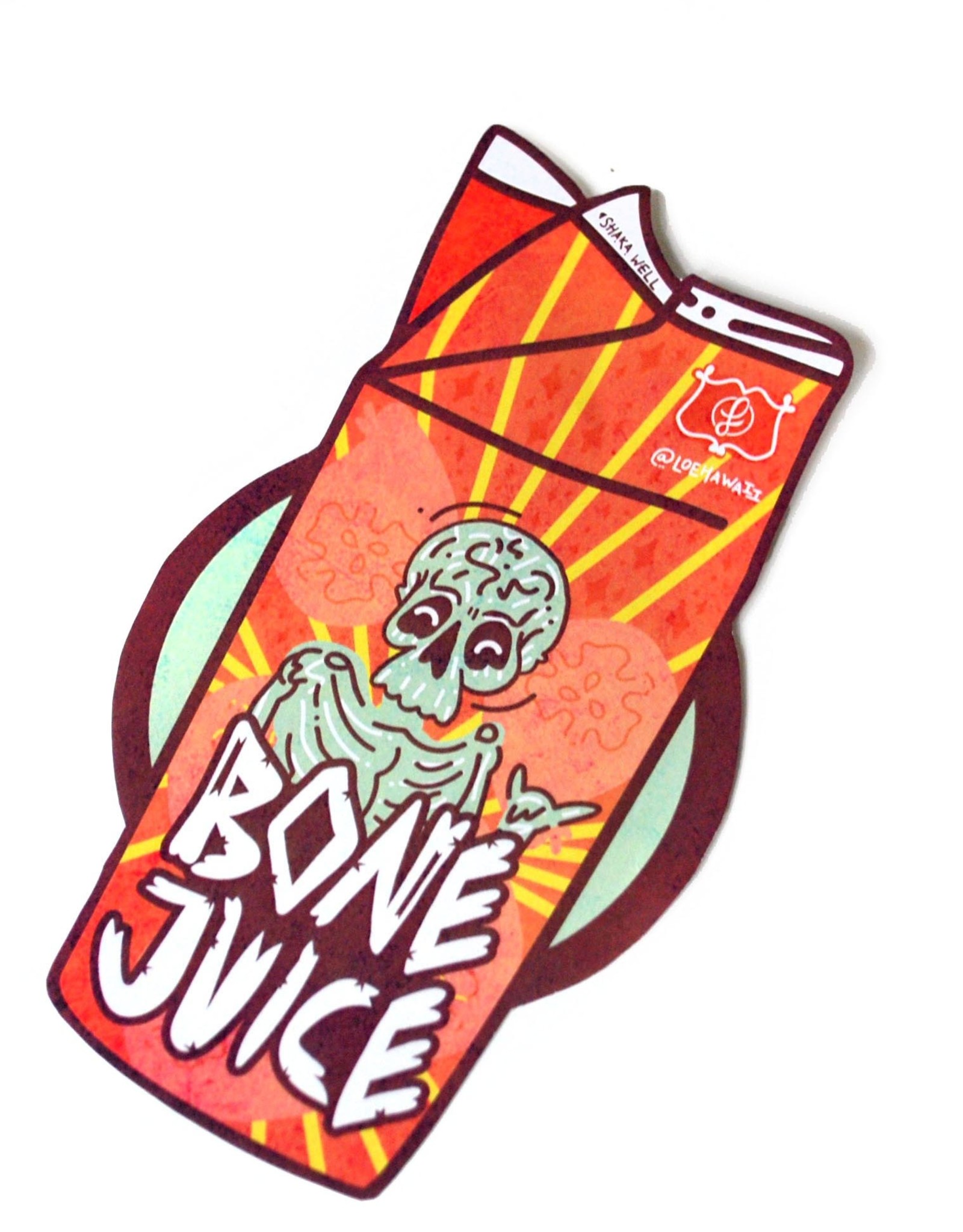 “Bone Juice Carton" sticker by LOEHAWAII