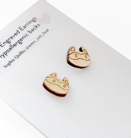 Sophie Quillec Raccoon Earrings by Sophie Quillec