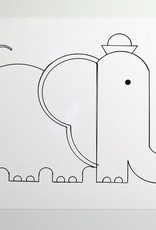 Ivan Brunetti Elephant, Illustration by Ivan Brunetti