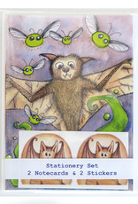 The Island Octopus Bat Stationery Set by Melissa Rohr Gindling