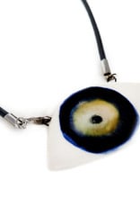 Blue/Hazel Porcelain Evil Eye Necklace, Larissa Rolley