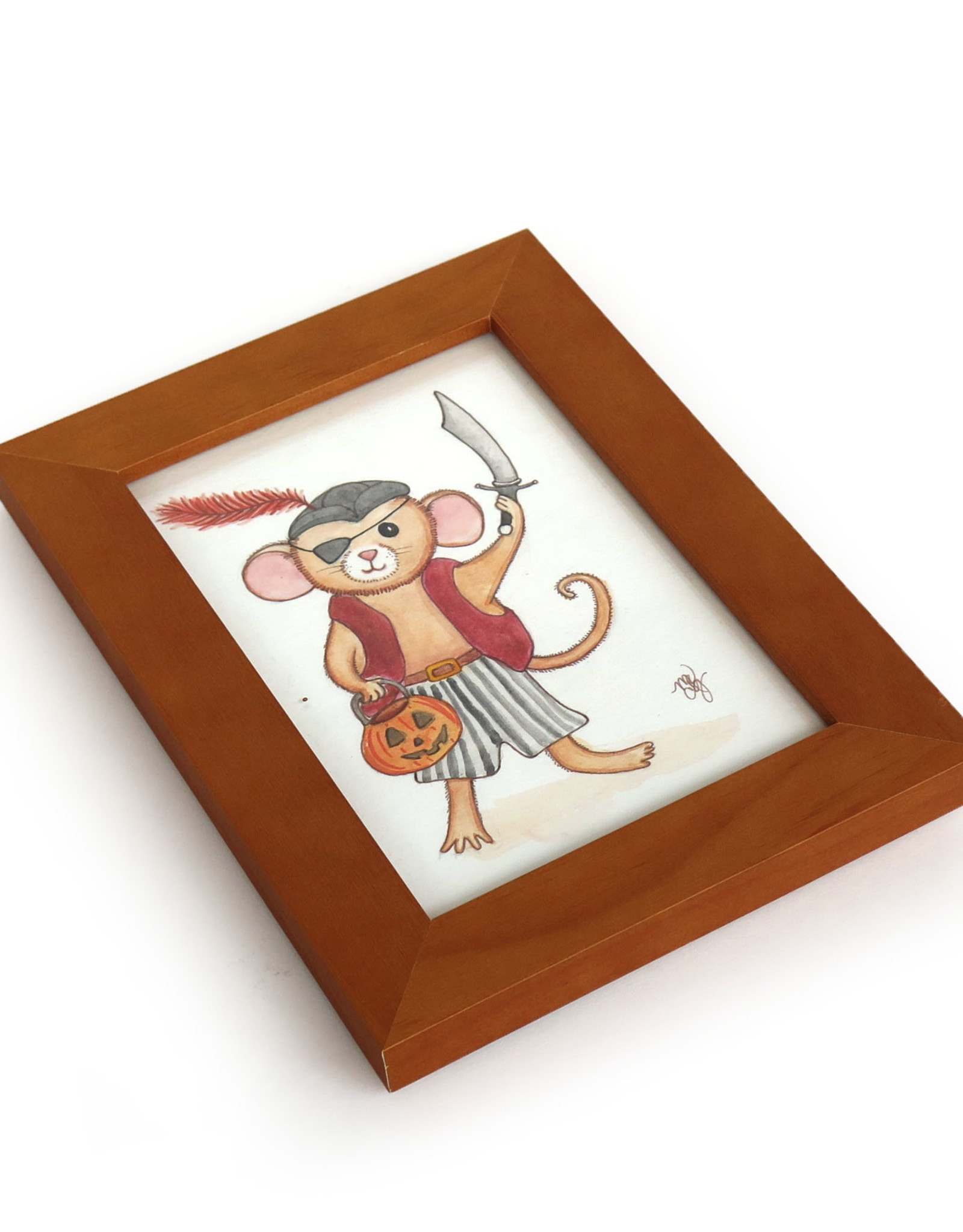 The Island Octopus “Pirate Mouse“ Mini Illustration by Melissa Rohr