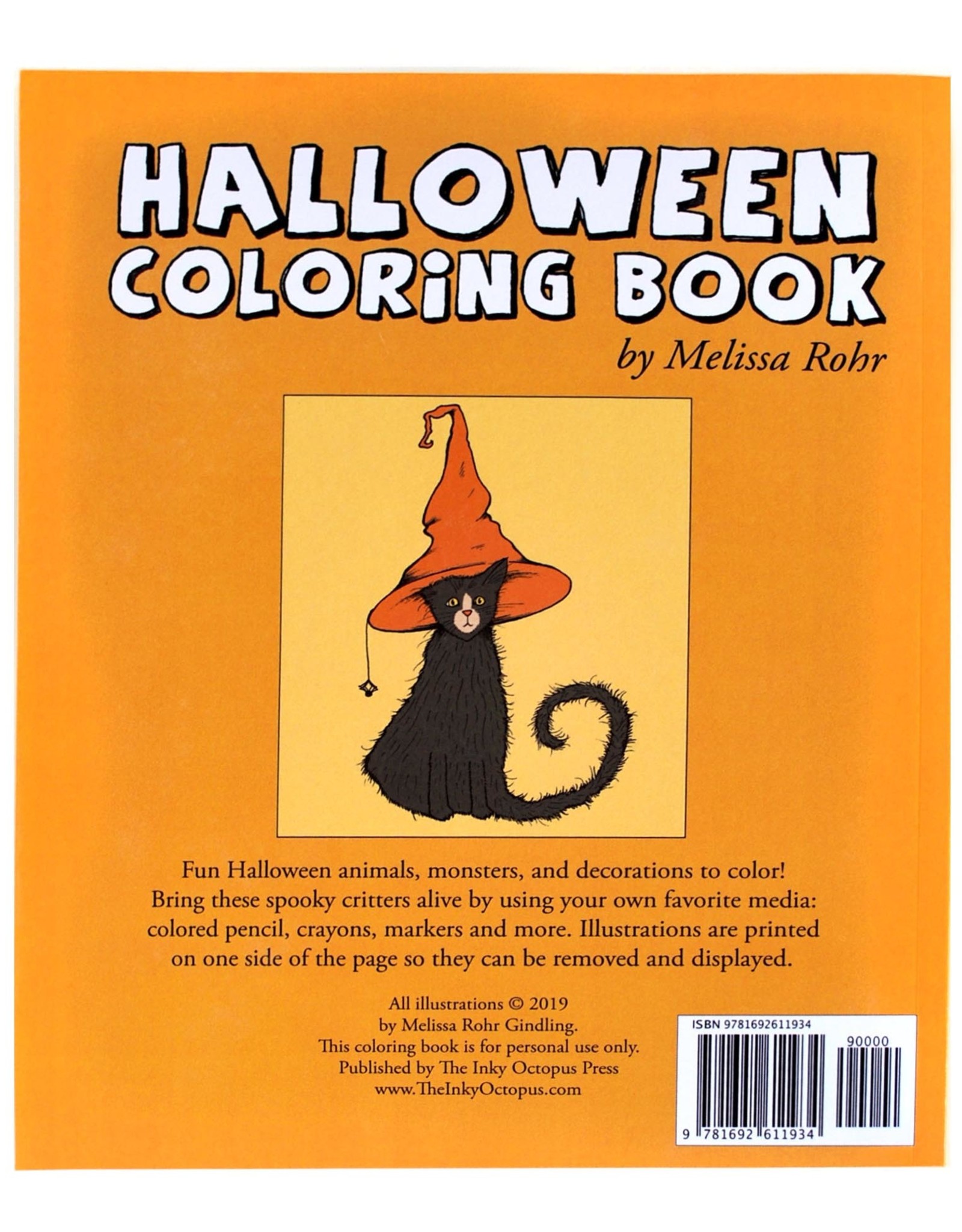 The Island Octopus Halloween Coloring Book by Melissa Rohr Gindling