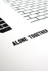 Julia Arredondo Alone Together screenprint and letterpress on bristol by Julia Arredondo