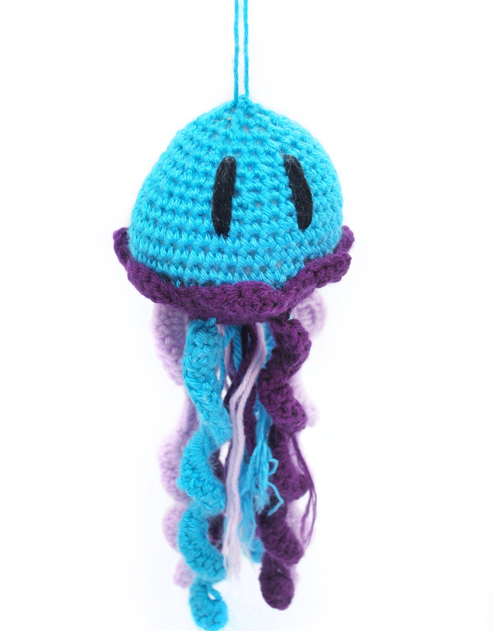 Haley Slamon Aqua and Purple Plush Jellyfish by Haley Slamon