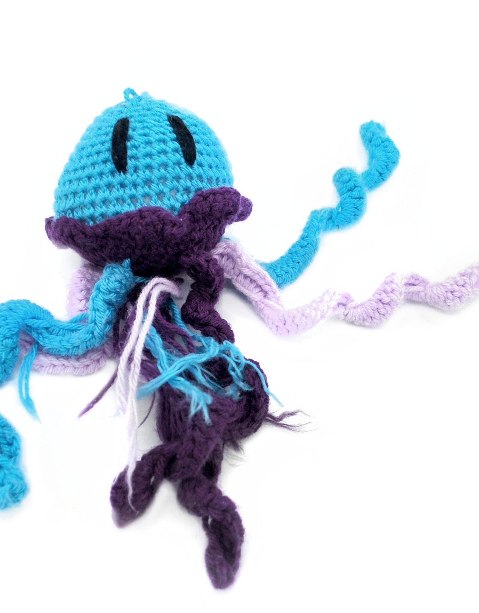 Haley Slamon Aqua and Purple Plush Jellyfish by Haley Slamon