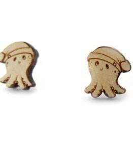 Sophie Quillec Squid Beanie Earrings by Sophie Quillec