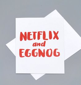 Paper Heart Dispatch Netflix and Eggnog Card by Jennifer Hines