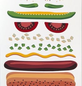 Danielle Przybysz “Chicago Dog” Silk Screen Print by Danielle Przybysz