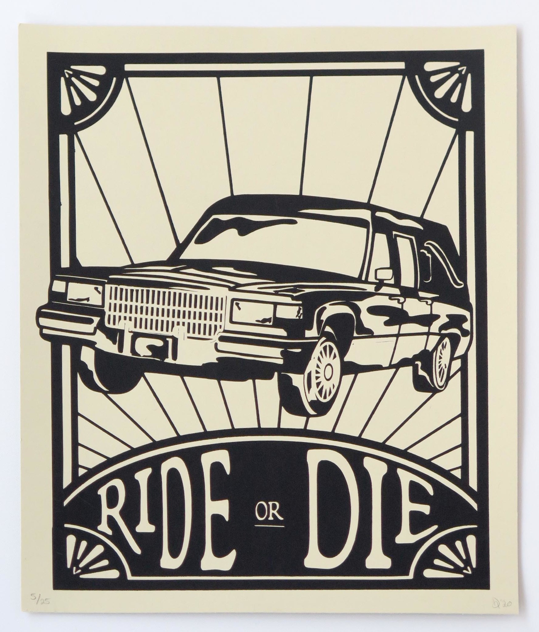 Ride or Die” Silk Screen Print by Danielle Przybysz - Columbia