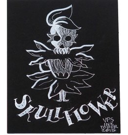 "Skull Flower" Inktober original drawing. Vixtopher