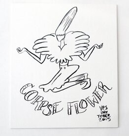 "Corpse Flower" Inktober original drawing. Vixtopher