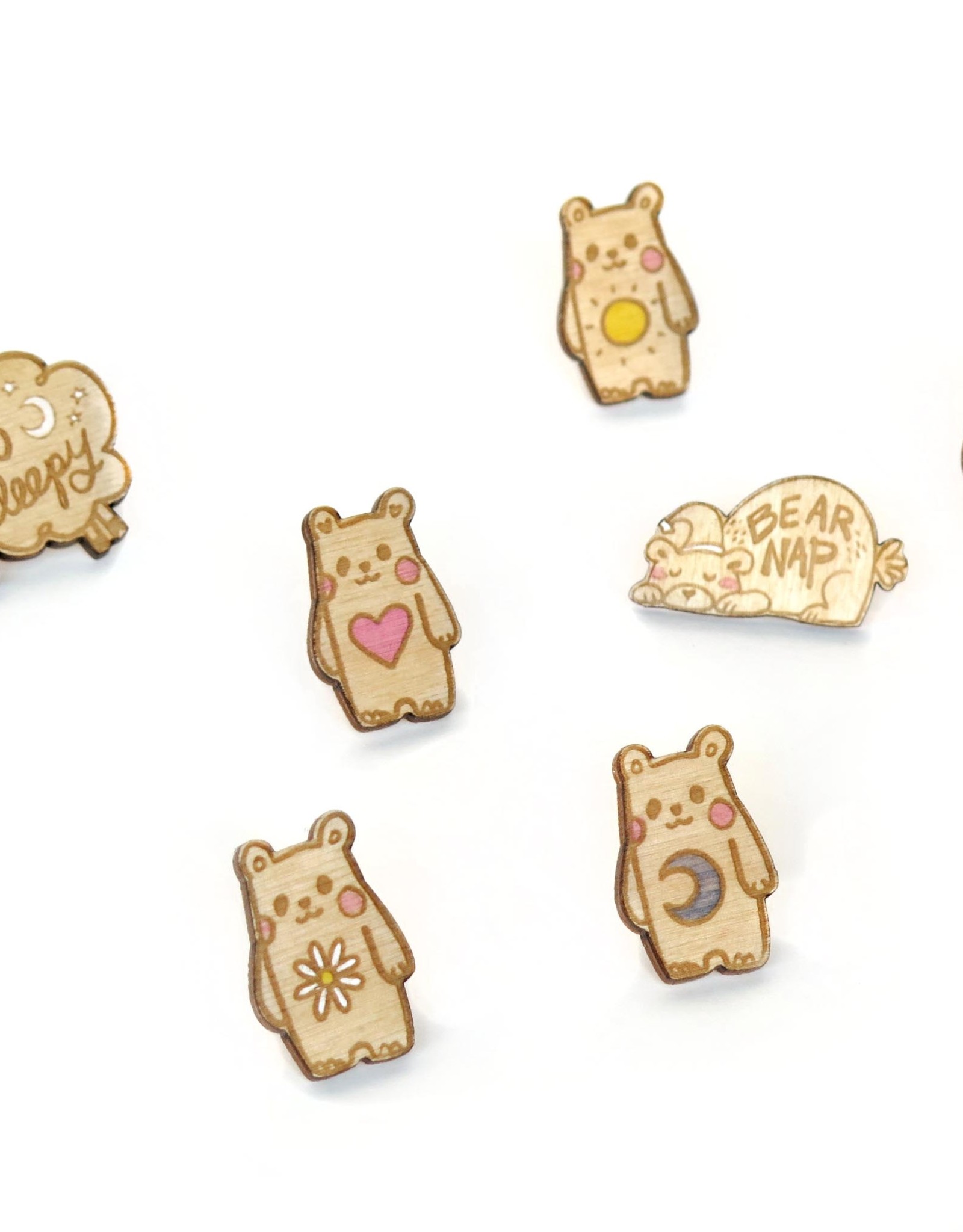 Sophie Quillec "Bear: Heart" pin by Sophie Quillec