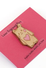 Sophie Quillec "Bear: Heart" pin by Sophie Quillec