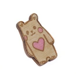 Sophie Quillec "Bear: Heart" pin by Sophie Quillec