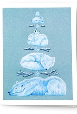 Megan Rivera Winter Animal Card by Megan Rivera