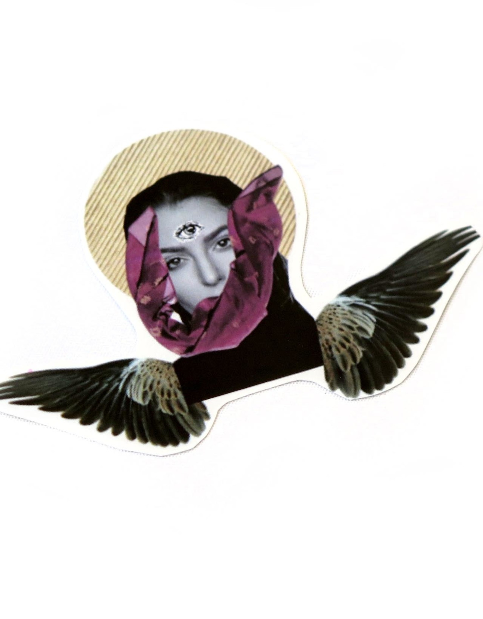 Lizzie Monsreal Flying Soul (small) sticker by Lizzie Monsreal