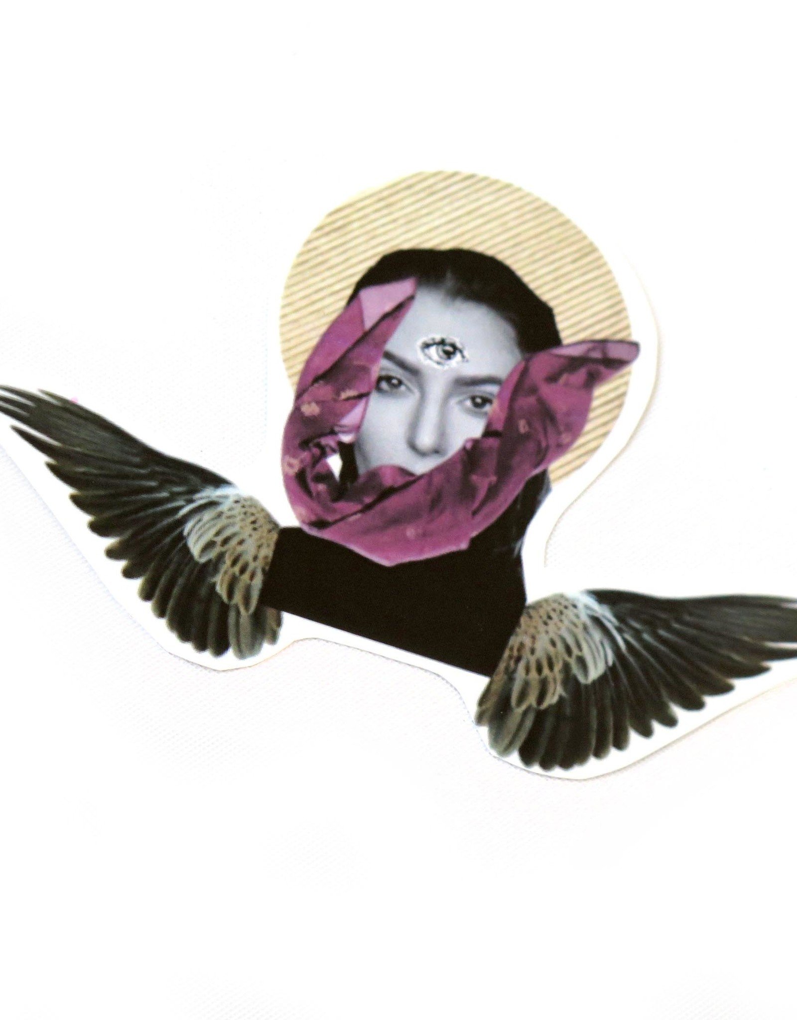 Lizzie Monsreal “Flying Soul” (small) sticker by Lizzie Monsreal