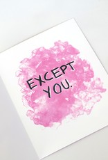 “Hate Everyone...” - Single Greeting Card Greeting Card, Vixtopher