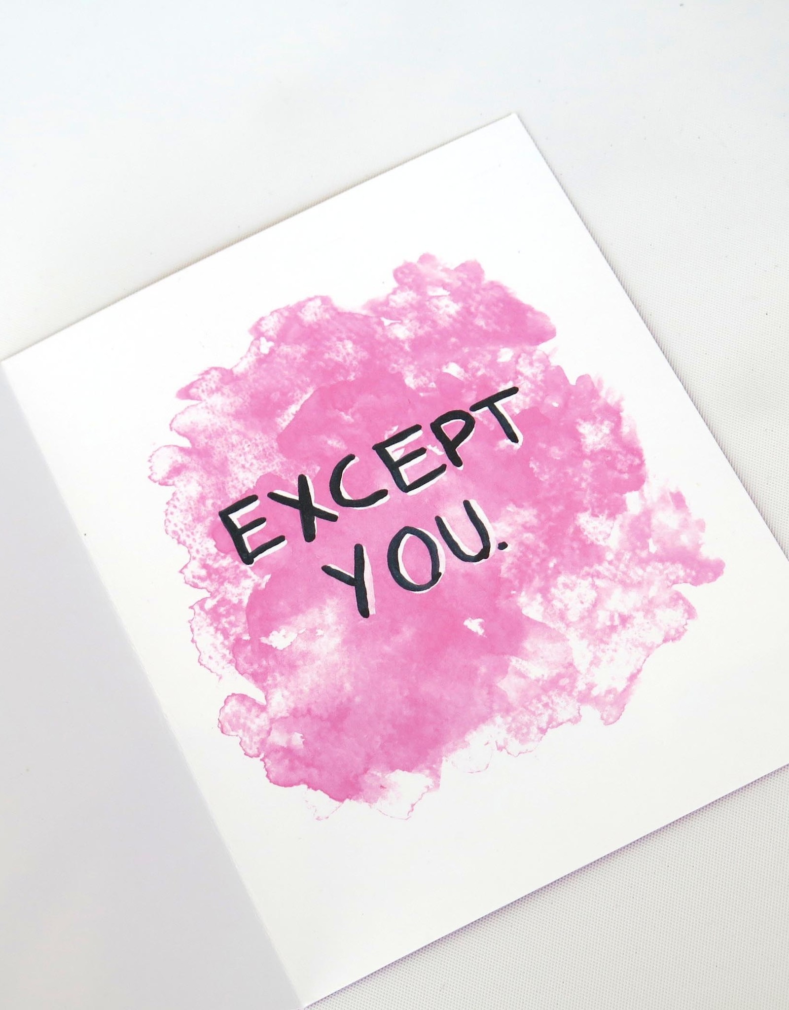 “Hate Everyone...” - Single Greeting Card Greeting Card, Vixtopher