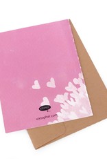 “Hearts” - Single Greeting Card Greeting Card, Vixtopher