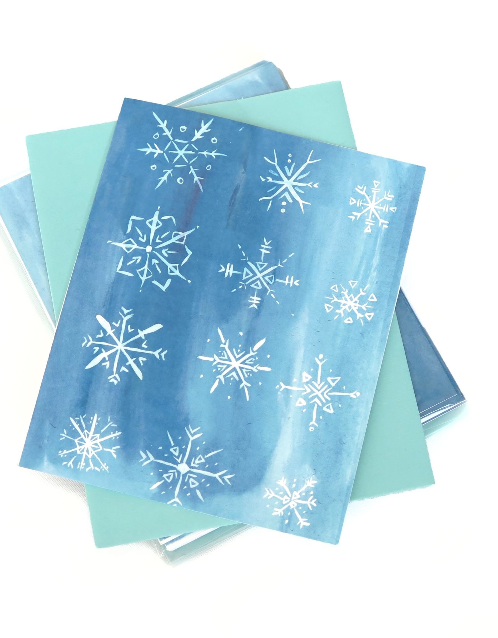 “Snowflake” Single Greeting Card, Vixtopher