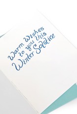 “Snowflake” Single Greeting Card, Vixtopher