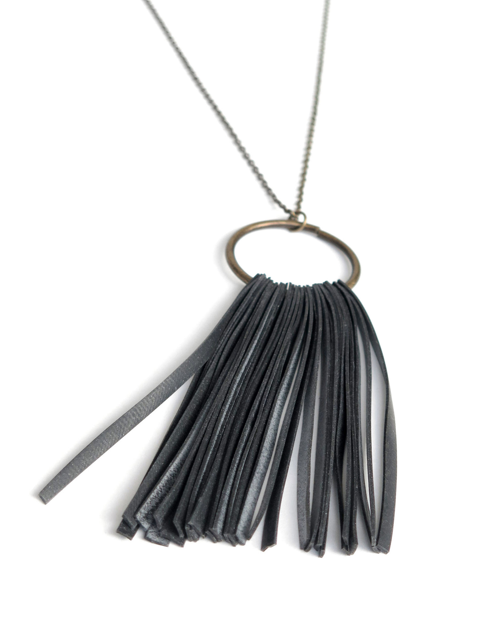 True Partners in Craft Circle Fringe Necklace by True Partners in Craft