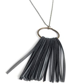 True Partners in Craft Circle Fringe Necklace by True Partners in Craft