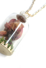 Peppermint Emporium Dried Rose Necklace by Peppermint Emporium