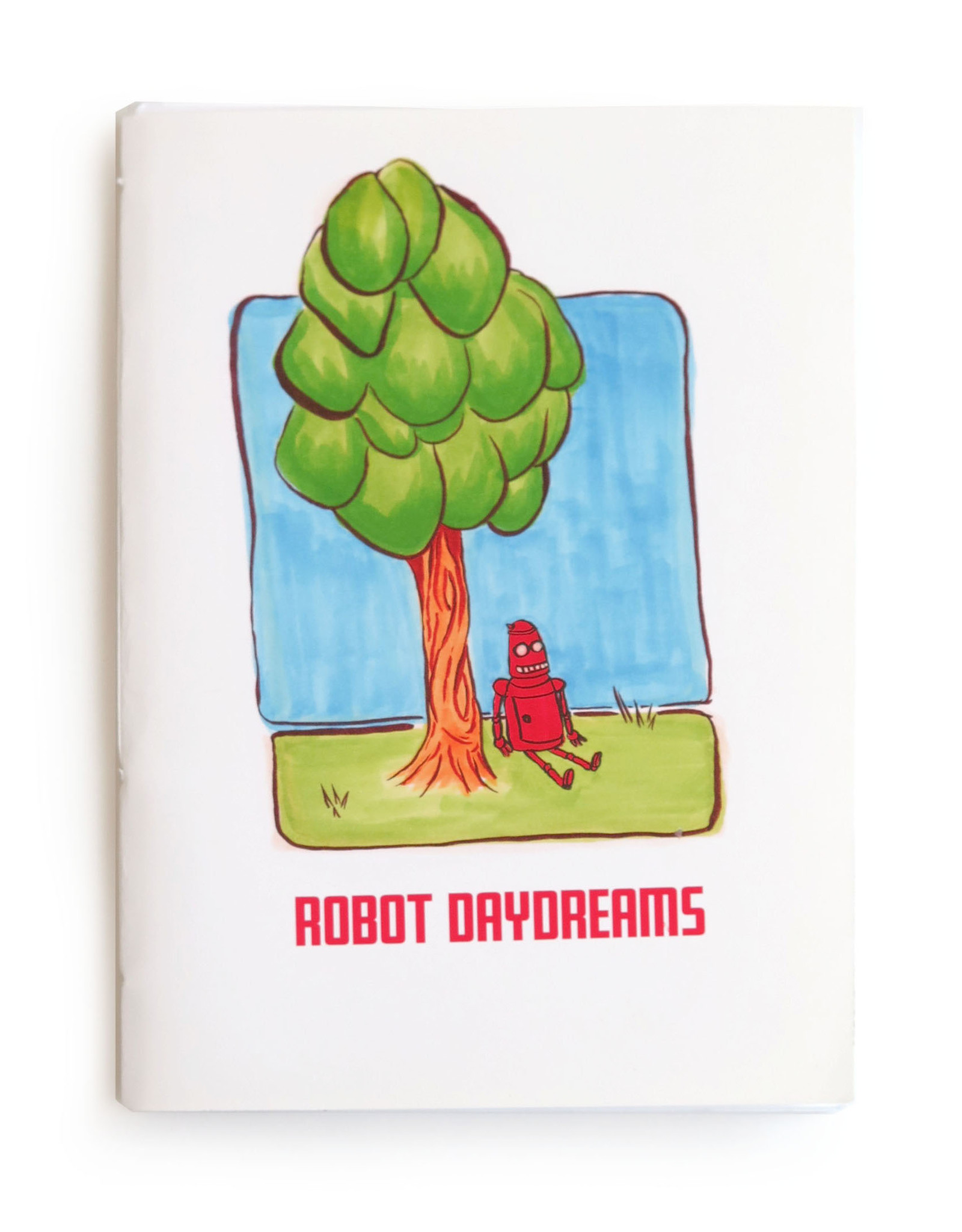 "Robot Daydreams" (tree)  Blank Notebook, Vixtopher