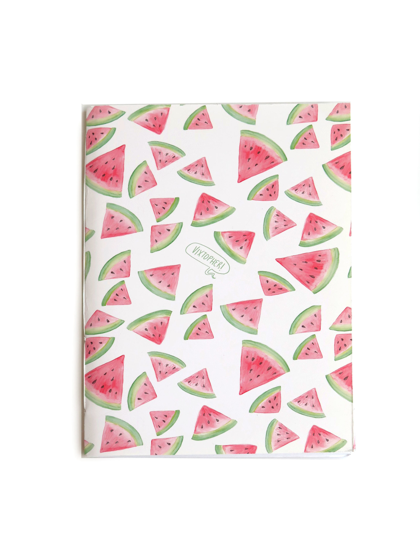 "Watermelon"  Blank Notebook, Vixtopher