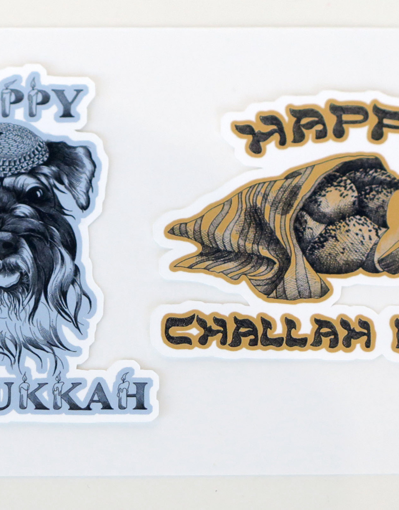Hanukkah Sticker 2-Pack by Scott Dickens, All4Pun