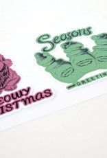 All4Pun Christmas Sticker 2-Pack by Scott Dickens, All4Pun