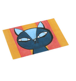 Eve Senderhauf "Striped cat" Small Art Card by Eve Senderhauf