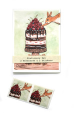 The Island Octopus Holiday Squirrel Stationery Set by The Island Octopus