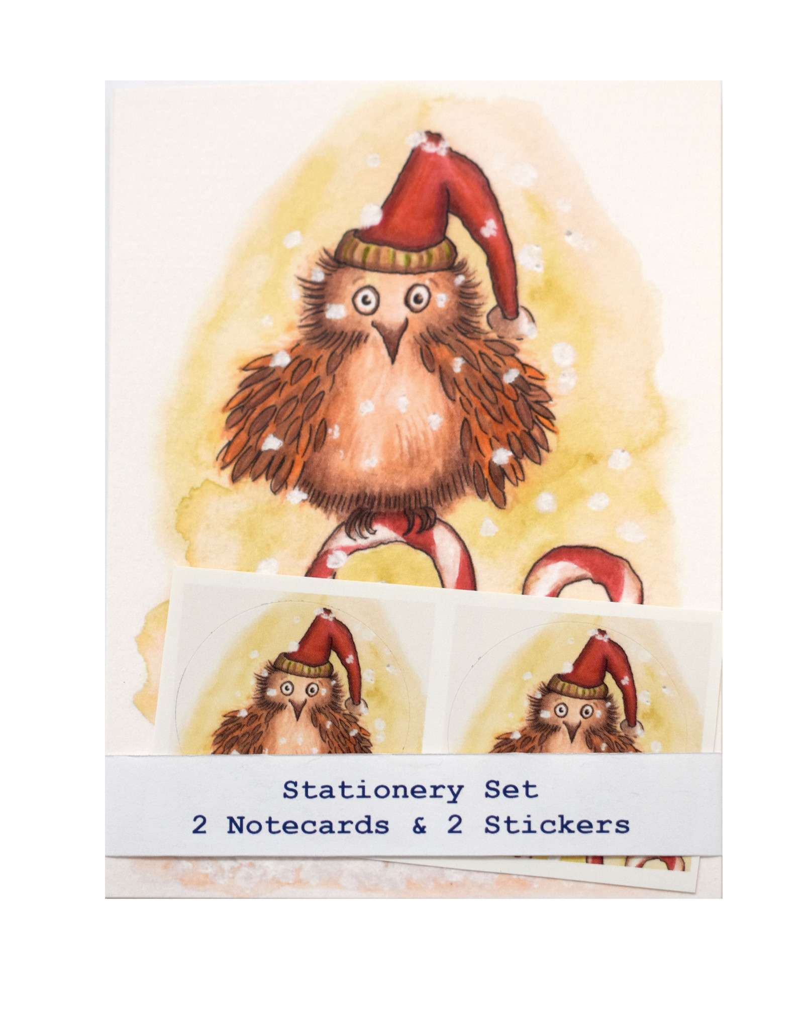 The Island Octopus Holiday Owl Stationery Set by Melissa Rohr Gindling