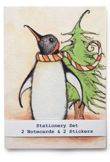 Melissa Rohr Gindling Penguin Stationery Set by Melissa Rohr Gindling