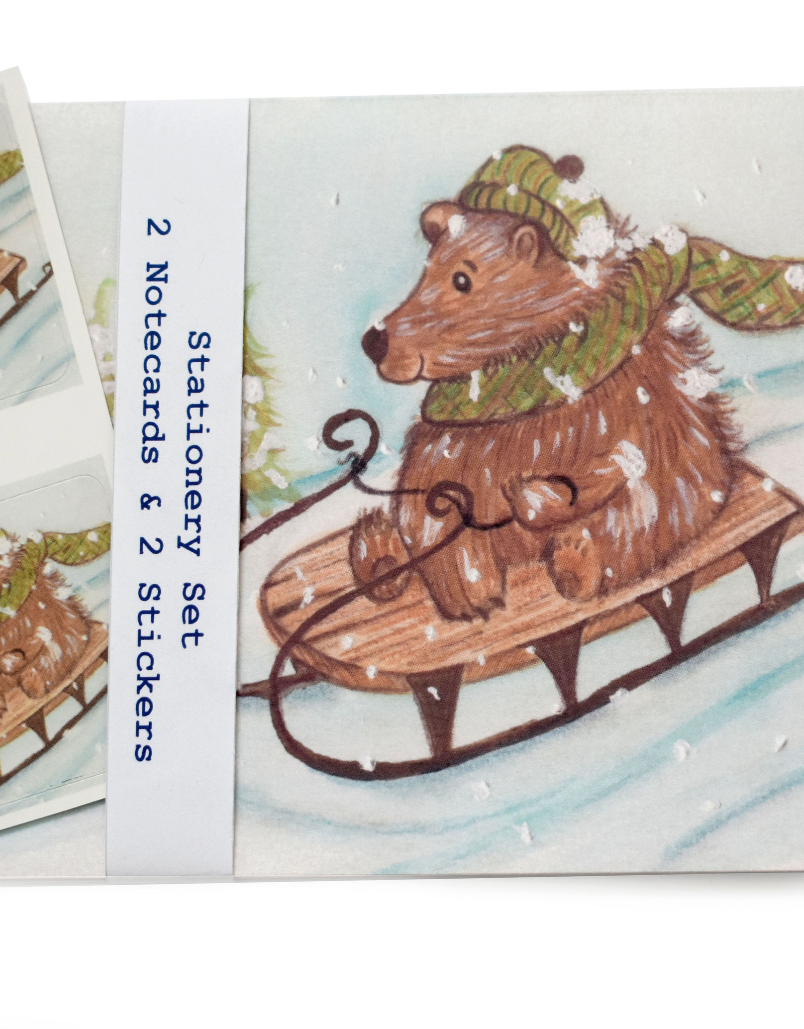 The Island Octopus Holiday Bear Stationery Set by Melissa Rohr Gindling