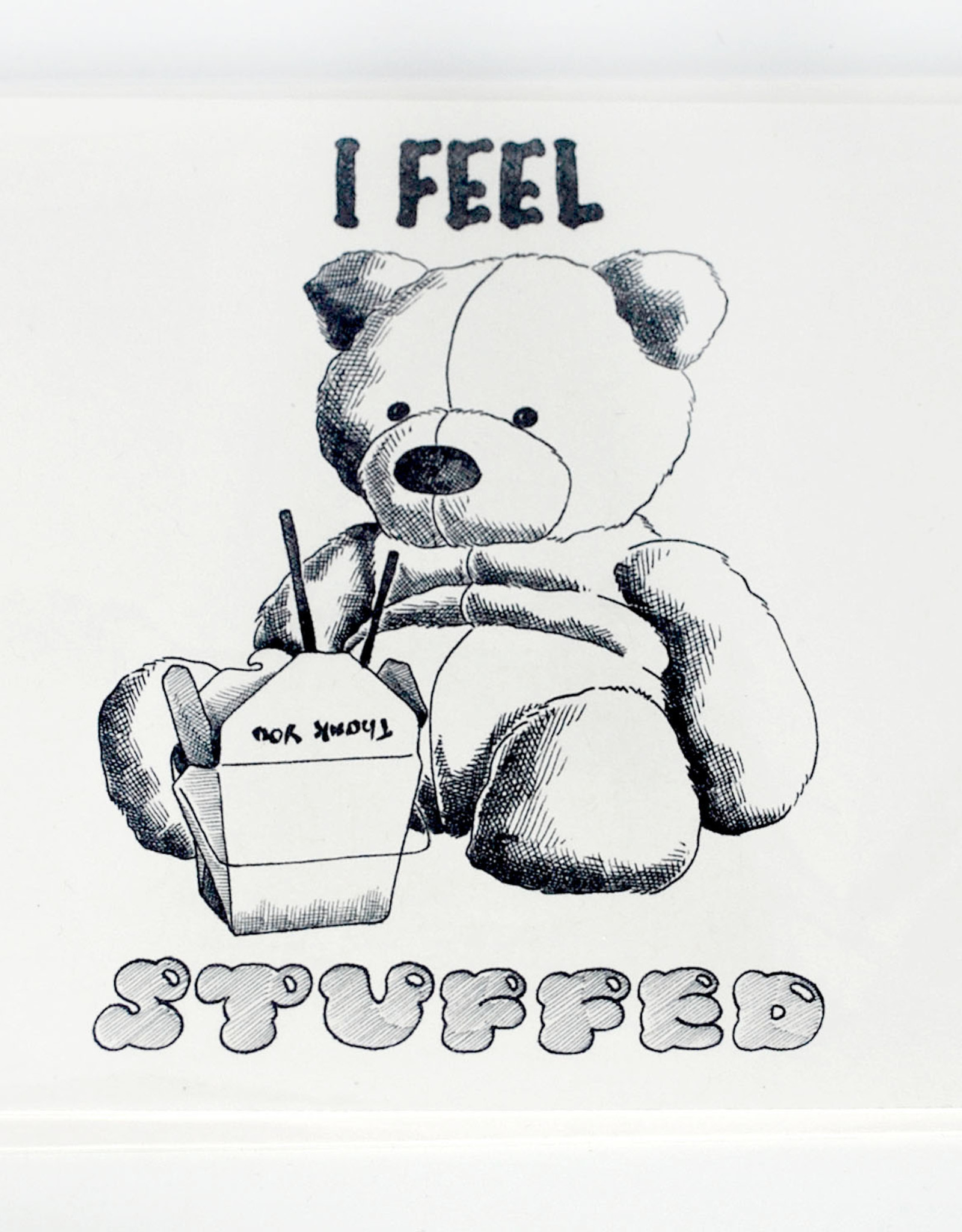 "I feel stuffed" Birthday Card  by Scott Dickens, All4Pun