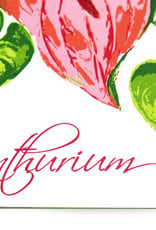 Don Widmer Hearts & Flowers: Anthurium, Letterpress Card, Don Widmer