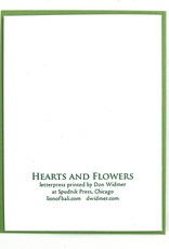 Don Widmer Hearts & Flowers: Anthurium, Letterpress Card, Don Widmer
