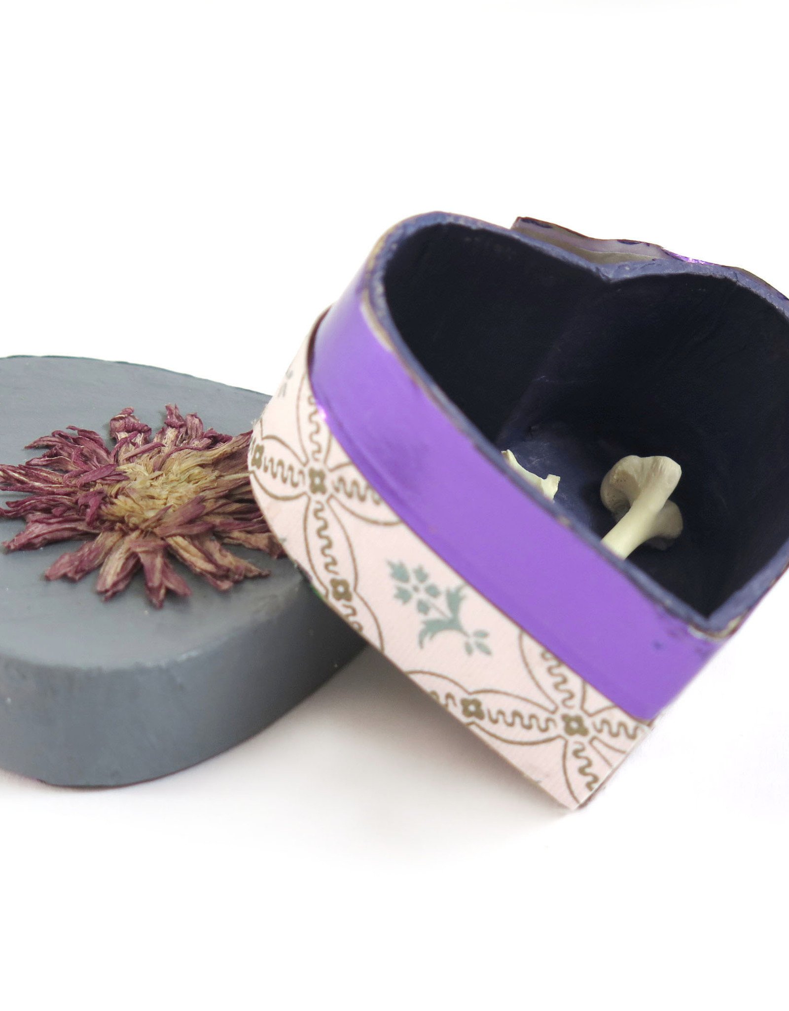 Flower and Bone Heart Box by Spooky Spectacles